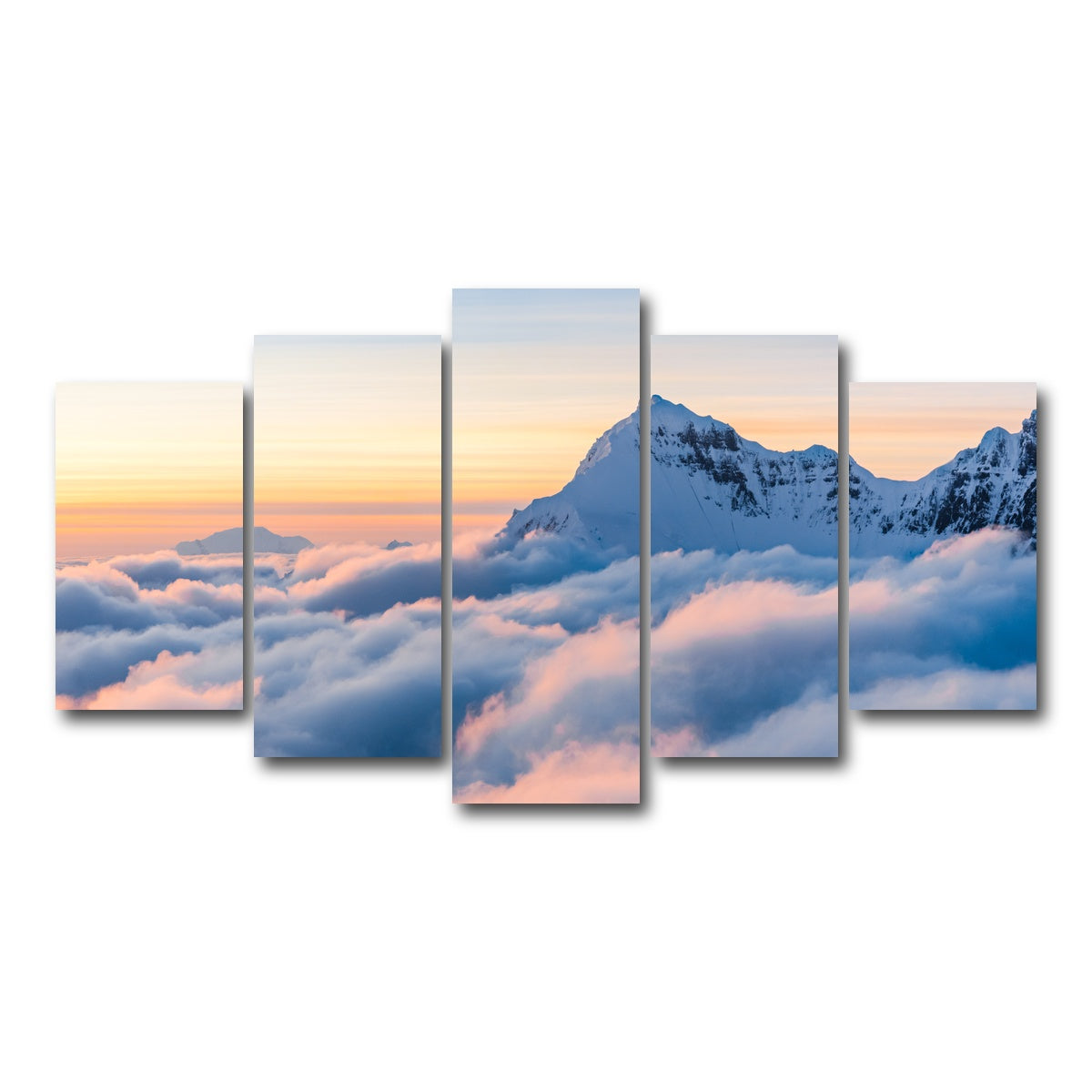 AUTO-MOCKUP WHITE | Above the Clouds | 5 Piece | Gallery Wrap Canvas | group=5_normal