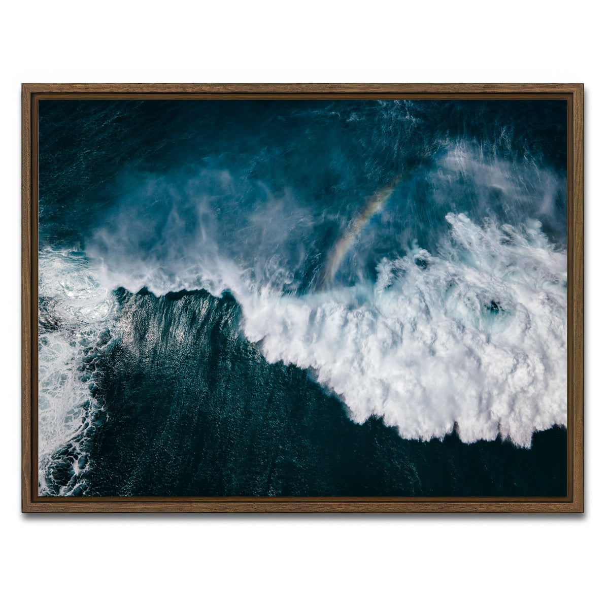AUTO-MOCKUP WHITE | Above the Waves | 1 Piece | Walnut Framed Canvas | group=4x3