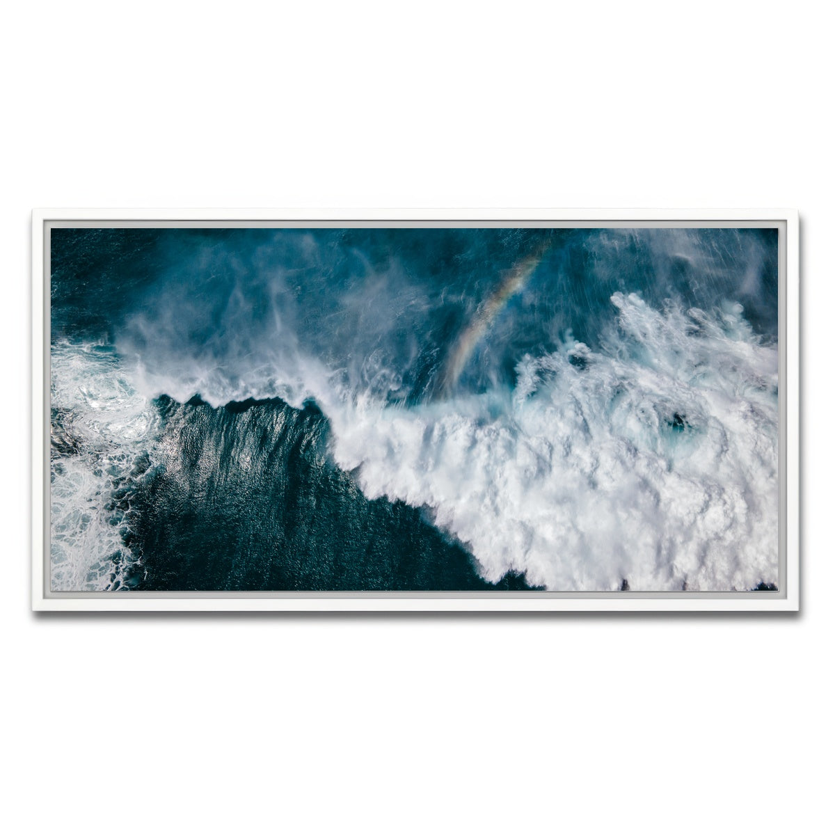 AUTO-MOCKUP WHITE | Above the Waves | 1 Piece | White Framed Canvas | group=2x1