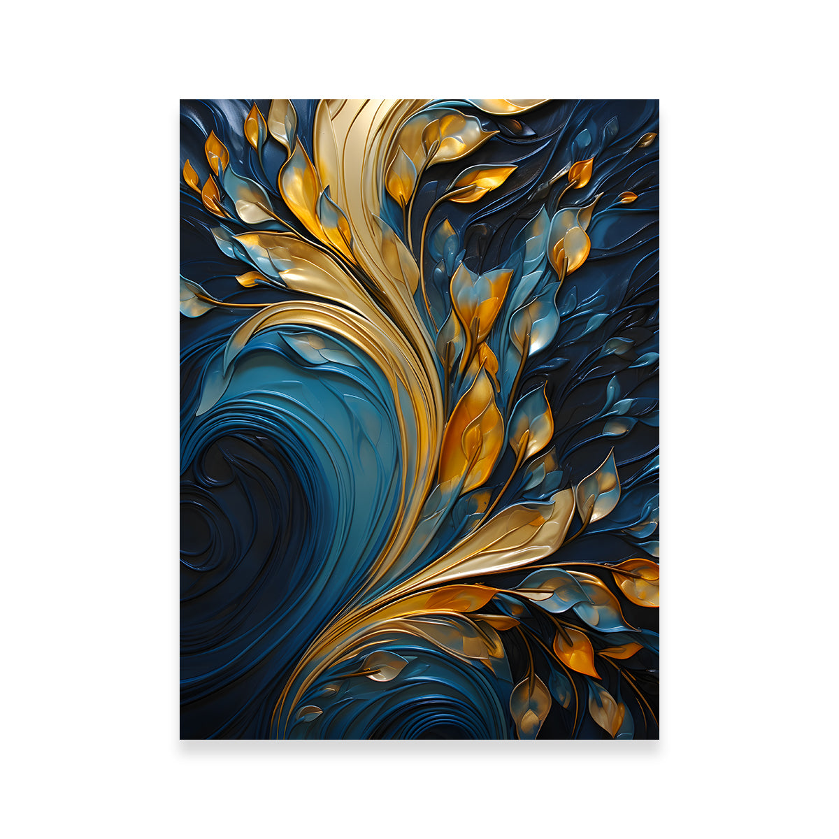 Abstract - Blue Gold Waves 26