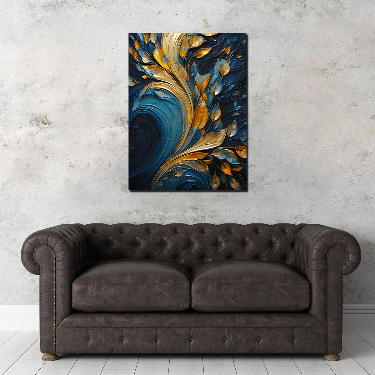 Abstract - Blue Gold Waves 26