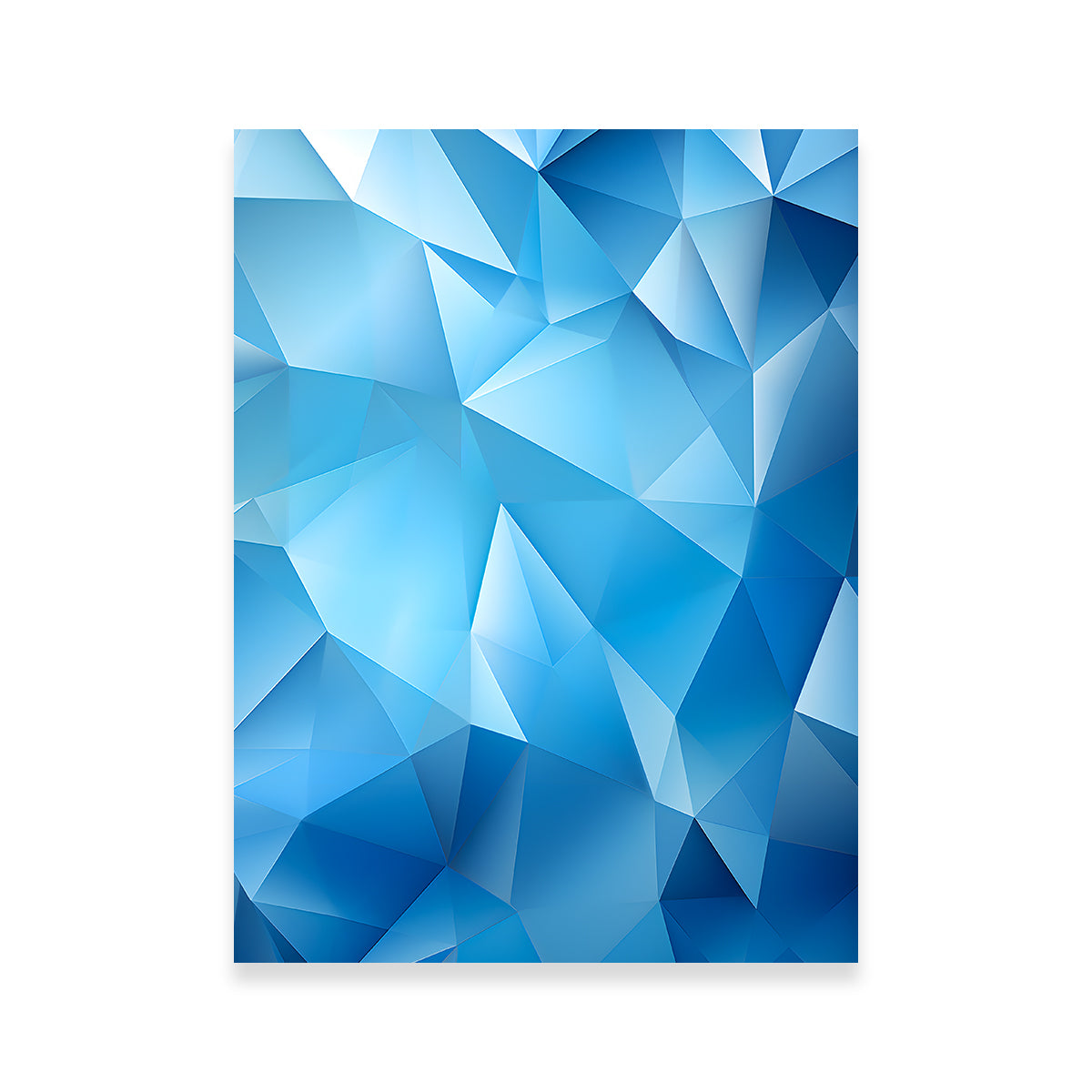 Abstract - Blue Shapes 2 Wall Art