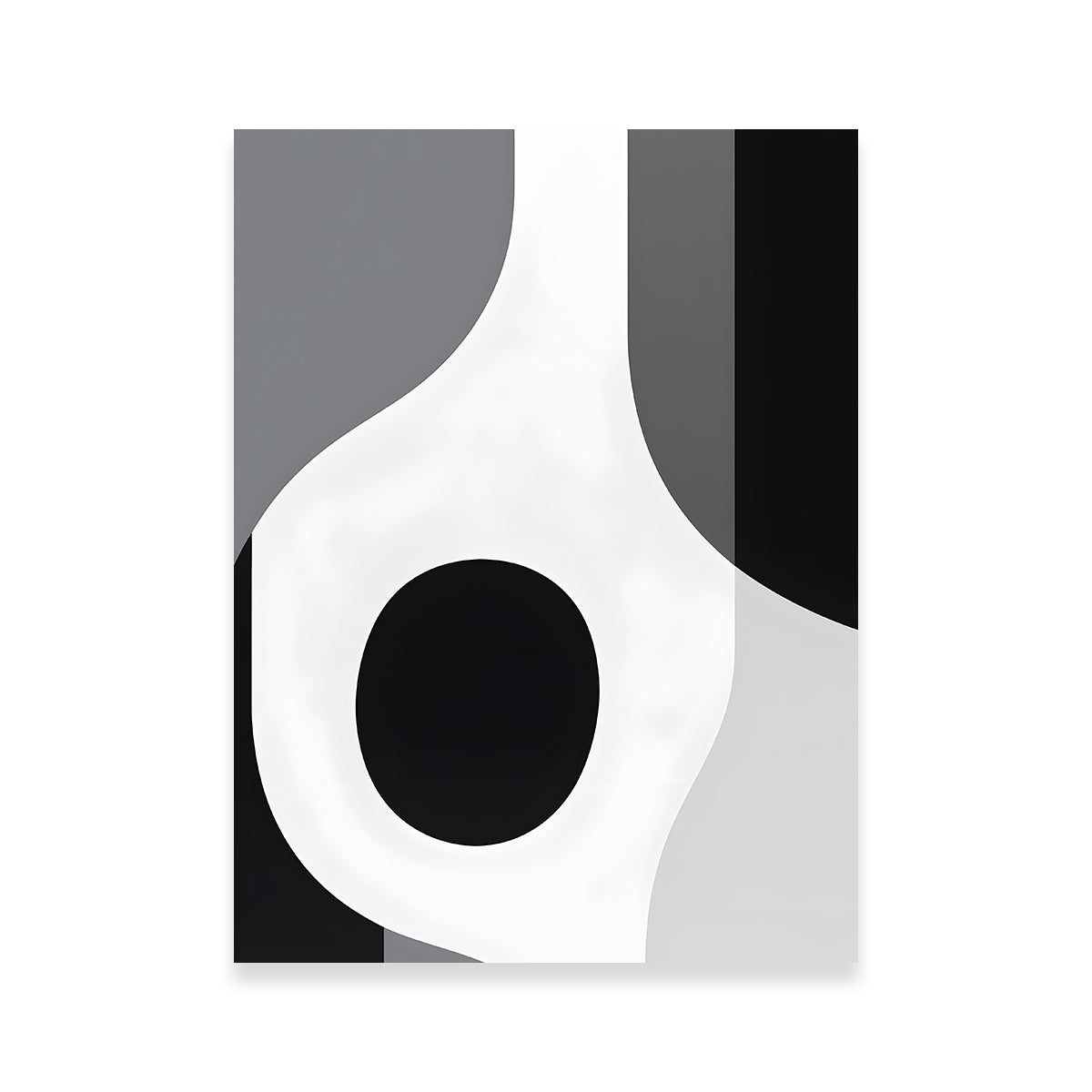 Abstract - Shapes Series B&W 1 Wall Art