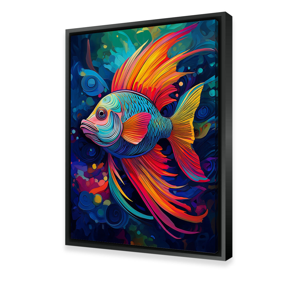 Abstract Fish Modern Art Wall Art