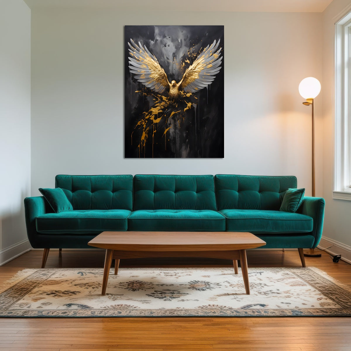 AUTO-MOCKUP ROOM | Abstract - Black gold eagle 4