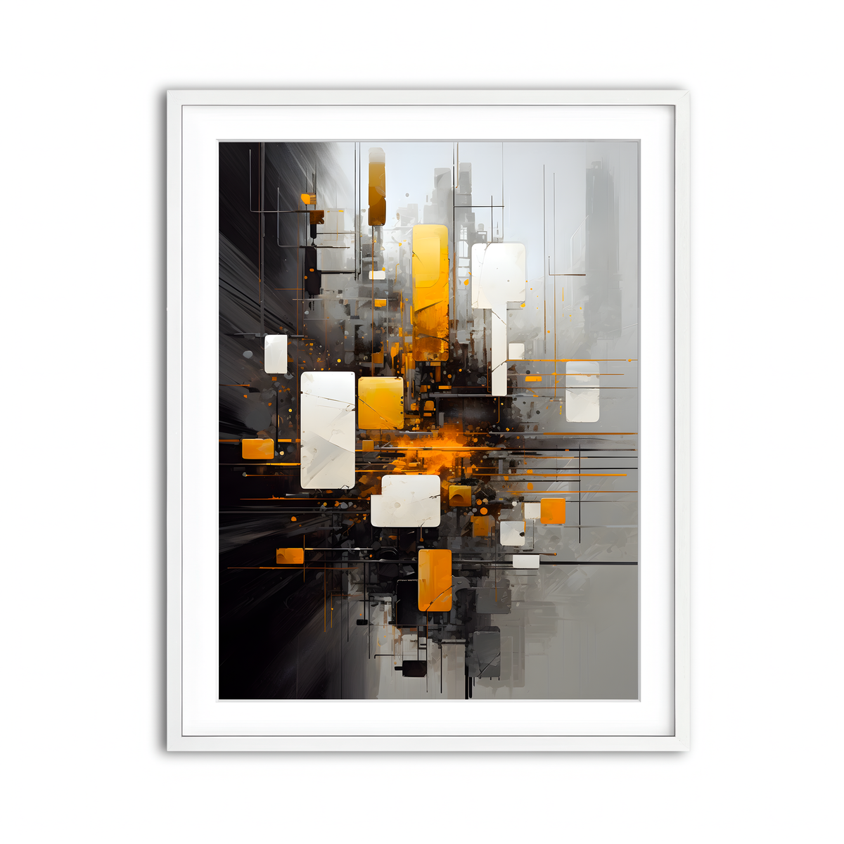 Framed Print 3x4 White
