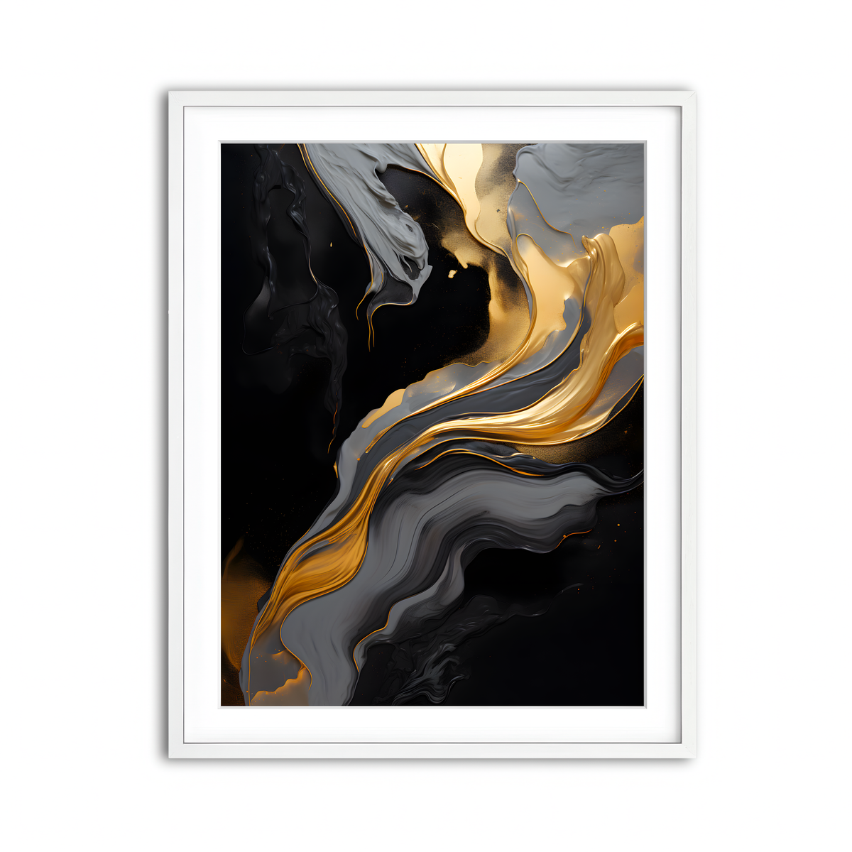 Framed Print 3x4 White