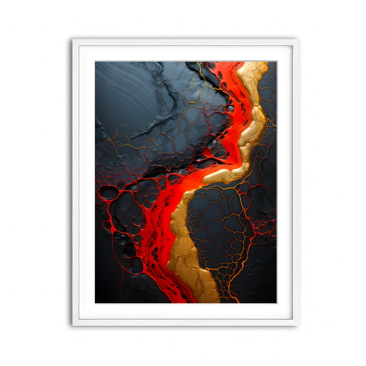 Framed Print 3x4 White