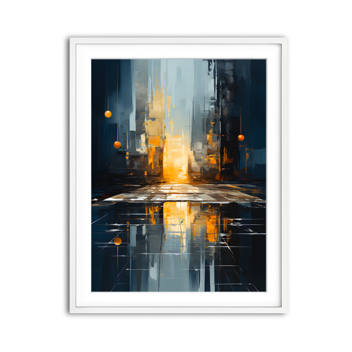 Framed Print 3x4 White