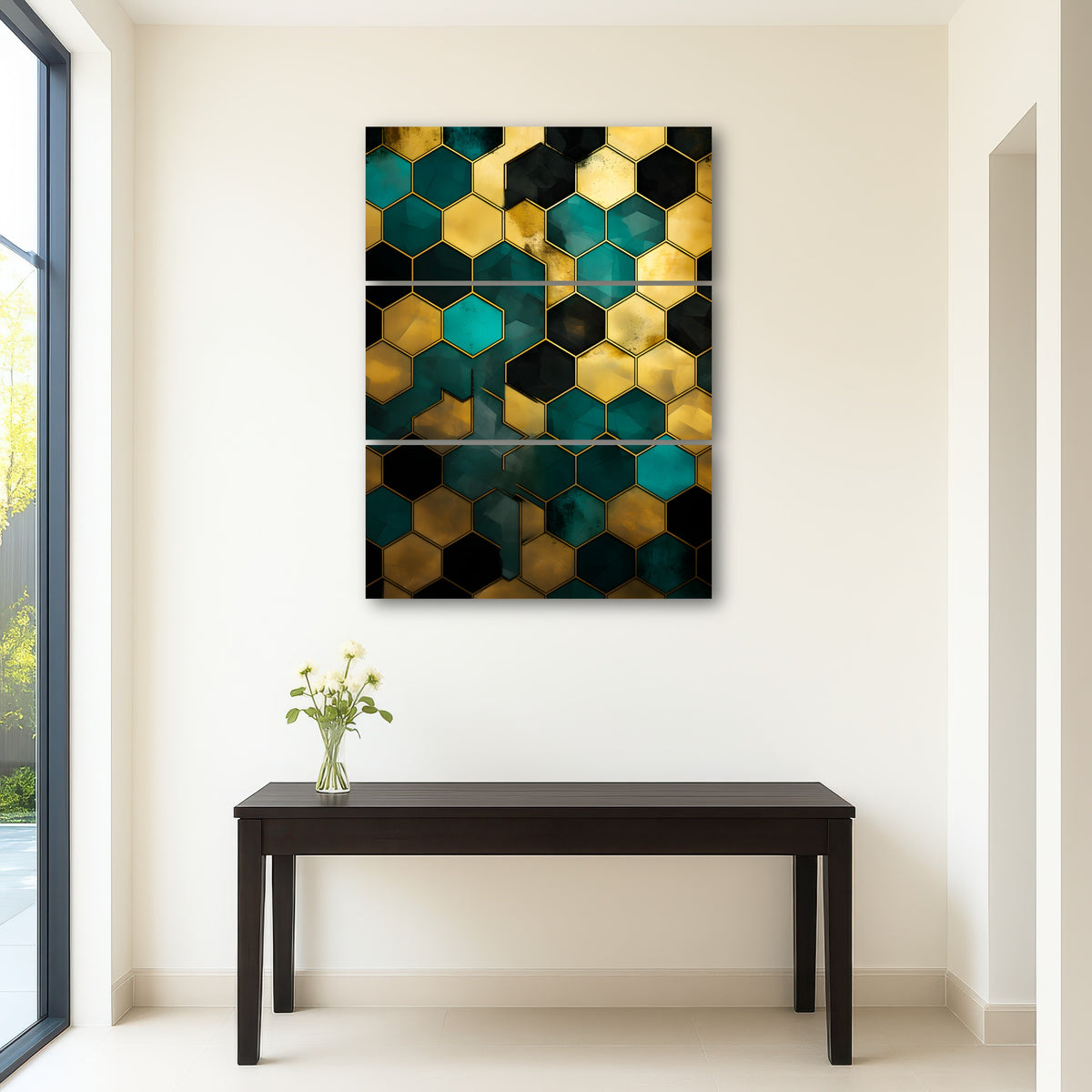 AUTO-MOCKUP ROOM | Abstract - Blue orange shapes 37