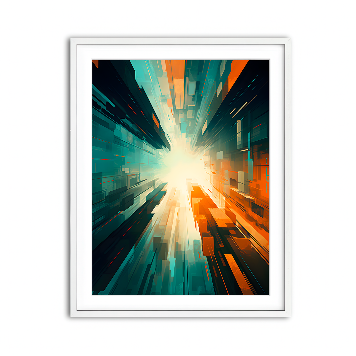 Framed Print 3x4 White
