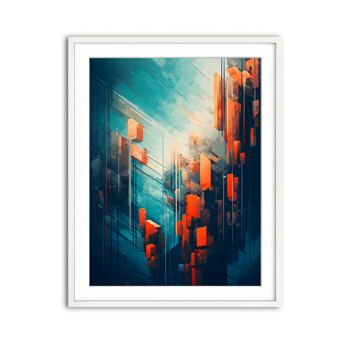 Framed Print 3x4 White
