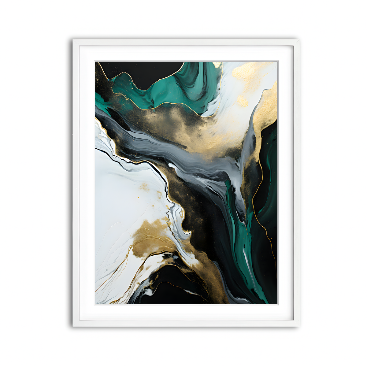 Framed Print 3x4 White