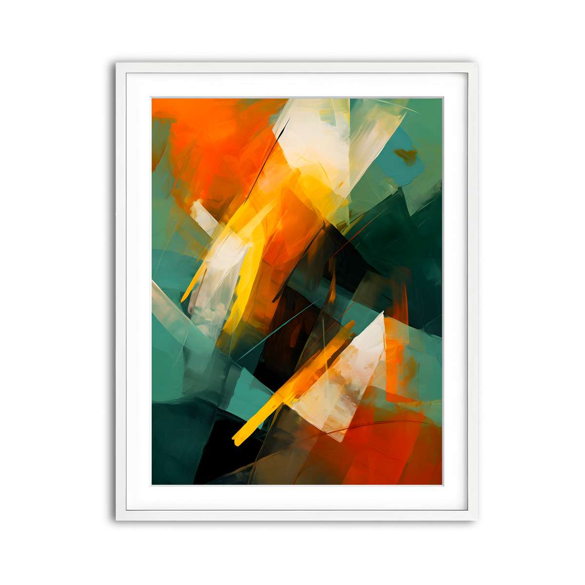 Framed Print 3x4 White