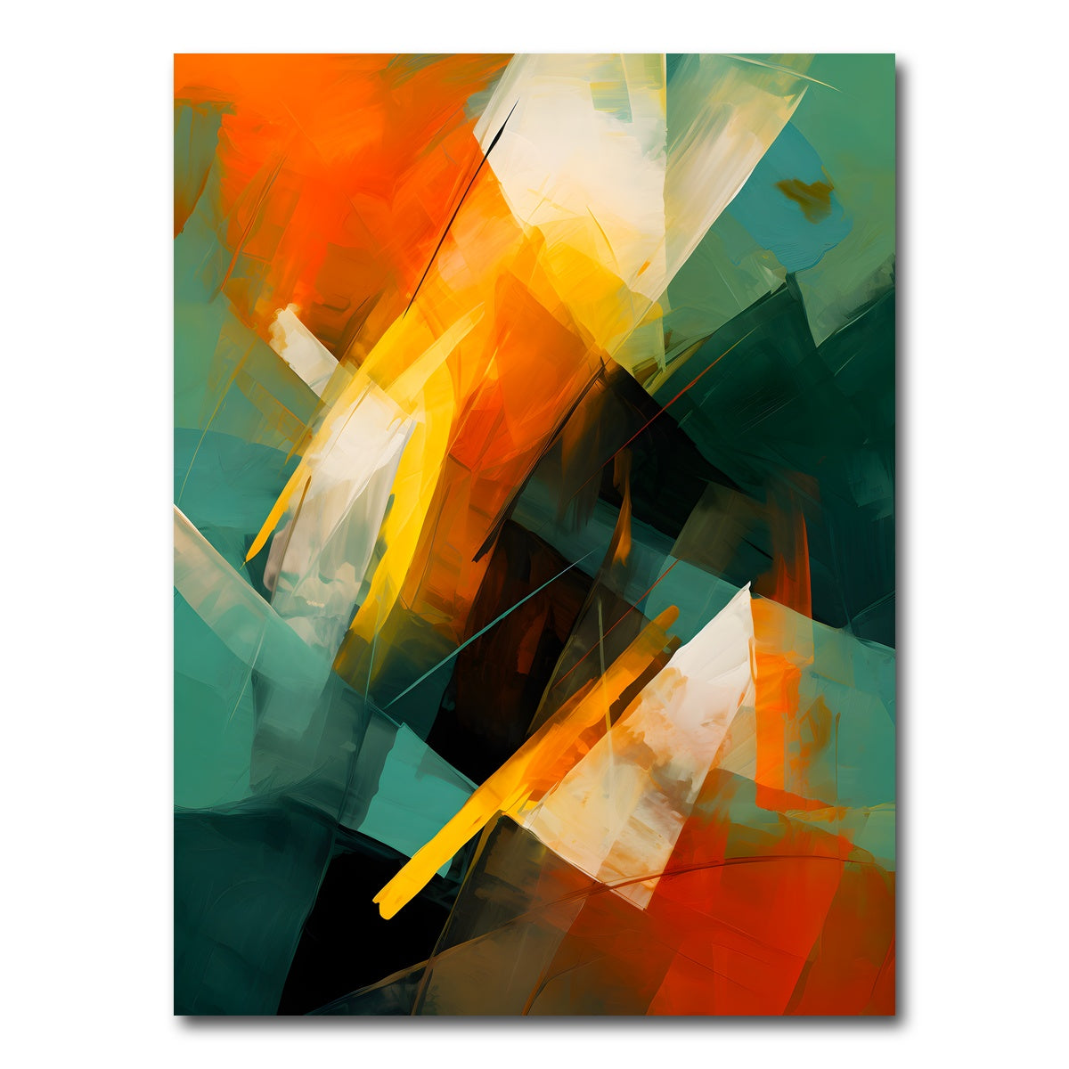 AUTO-MOCKUP WHITE | Abstract - Shapes series 10 | 1 Piece | Gallery Wrap Canvas | group=3x4