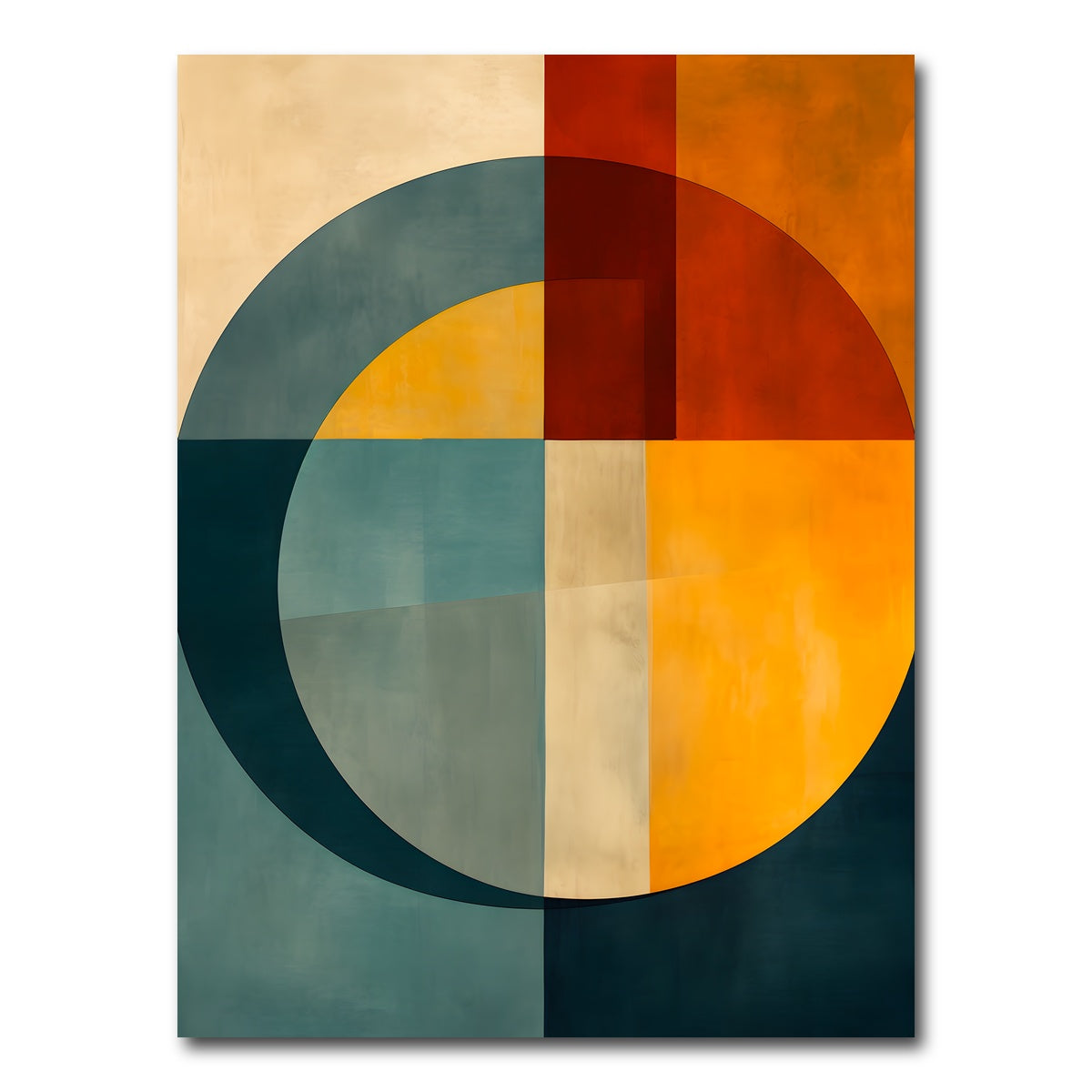 AUTO-MOCKUP WHITE | Abstract - Shapes series 8 | 1 Piece | Gallery Wrap Canvas | group=3x4