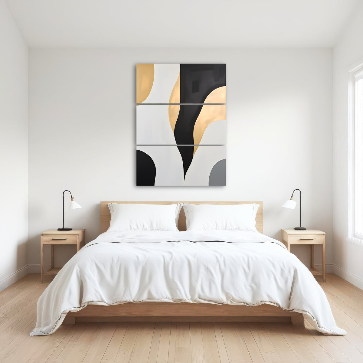 AUTO-MOCKUP ROOM | Abstract - Shapes series b&g 3
