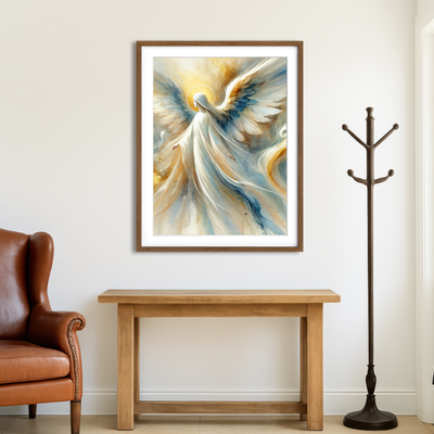 AUTO-MOCKUP ROOM | Abstract Angel Wall Art