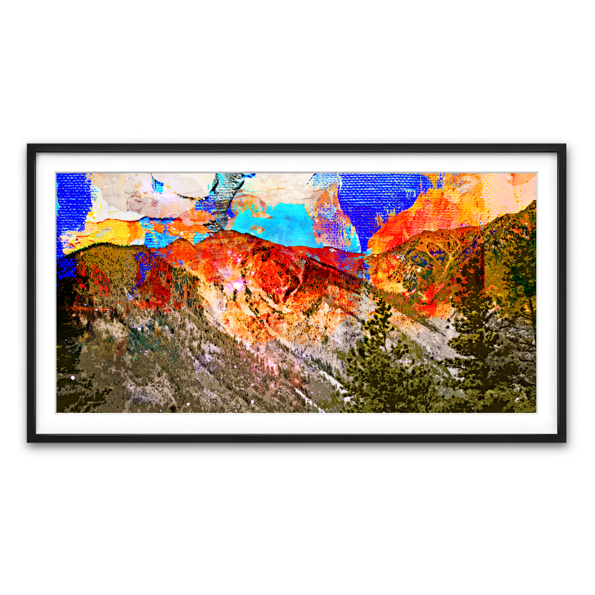 Framed Print 2x1 Black