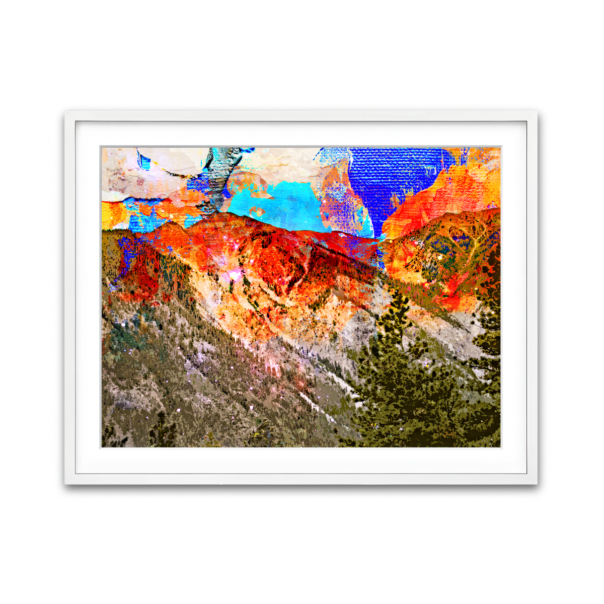 Framed Print 4x3 White