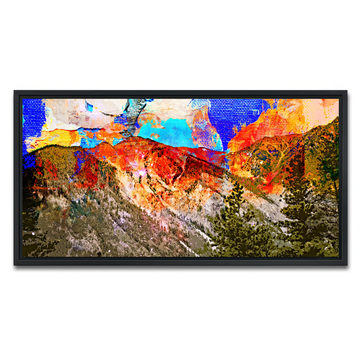 AUTO-MOCKUP WHITE | Abstract Antero | 1 Piece | Black Framed Canvas | group=2x1