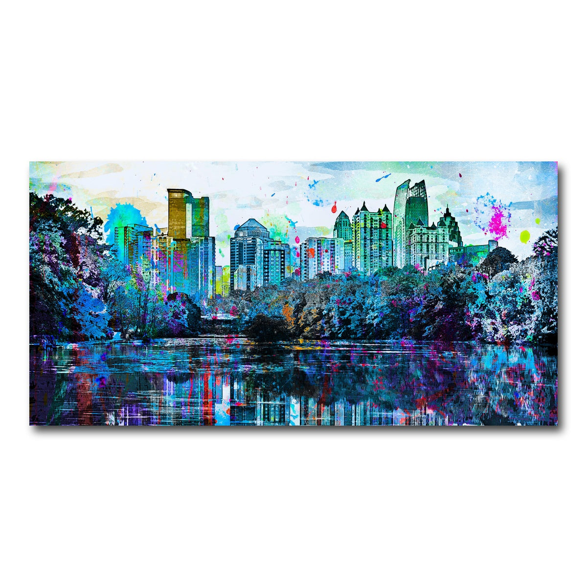 AUTO-MOCKUP WHITE | Abstract Atlanta | 1 Piece | Gallery Wrap Canvas | group=2x1