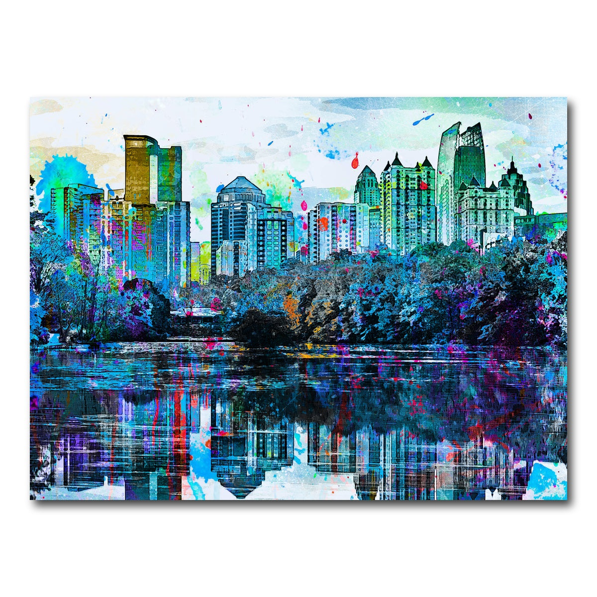 AUTO-MOCKUP WHITE | Abstract Atlanta | 1 Piece | Gallery Wrap Canvas | group=4x3