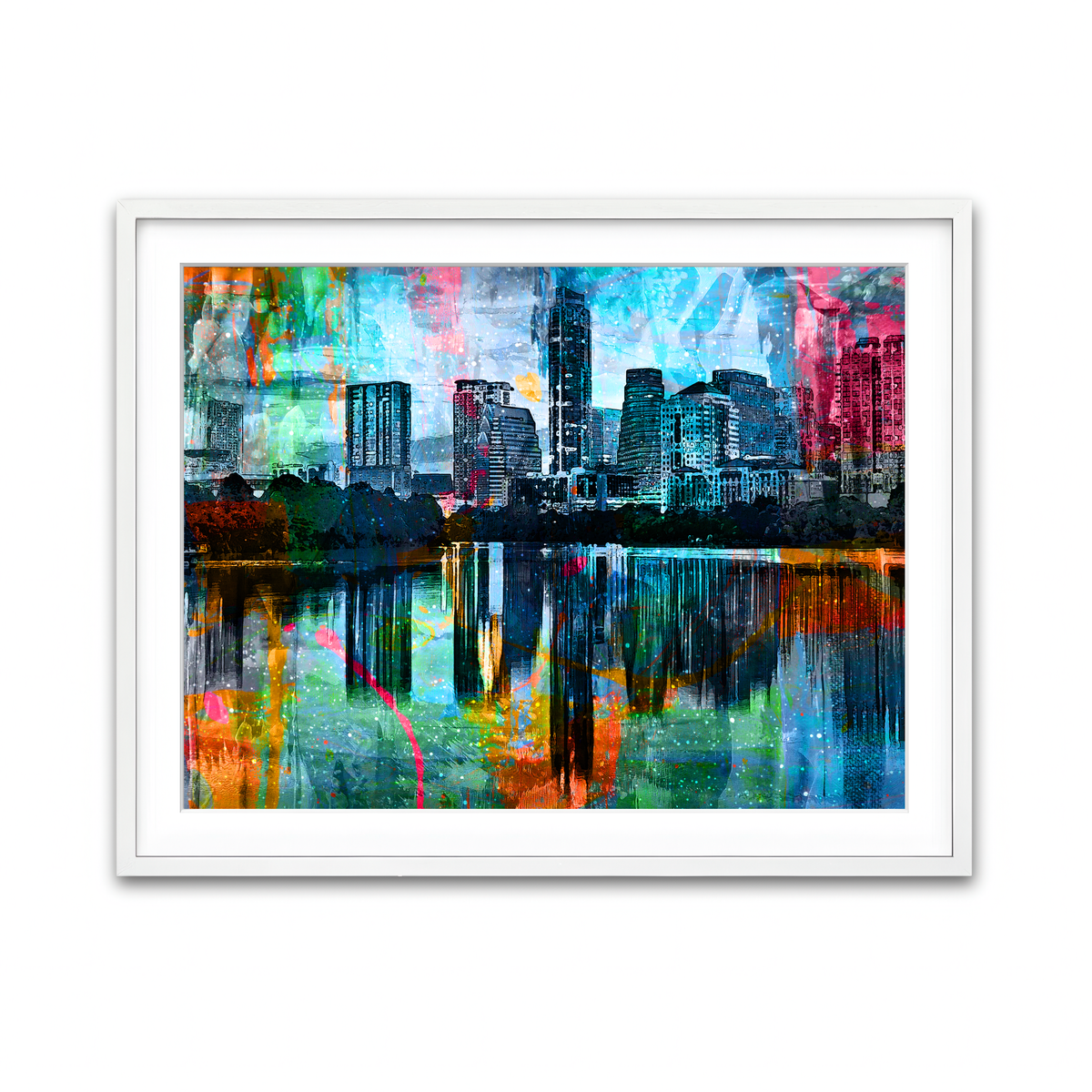 Framed Print 4x3 White