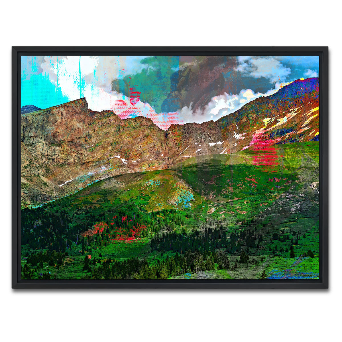 AUTO-MOCKUP WHITE | Abstract Bierstadt | 1 Piece | Black Framed Canvas | group=4x3