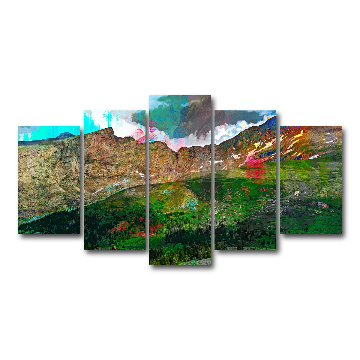 AUTO-MOCKUP WHITE | Abstract Bierstadt | 5 Piece | Gallery Wrap Canvas | group=5_normal