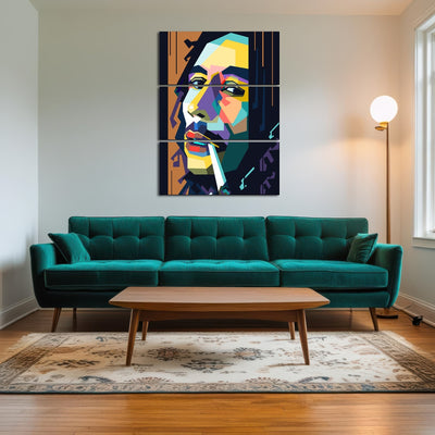 AUTO-MOCKUP ROOM | Abstract Bob Marley