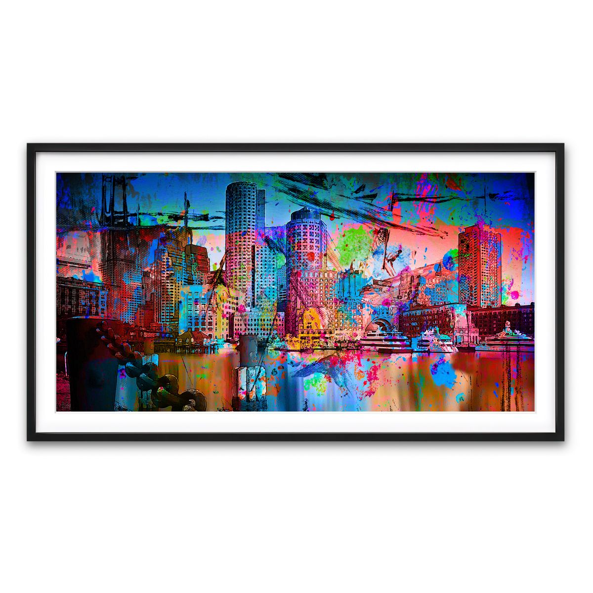 Framed Print 2x1 Black