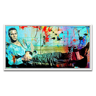 AUTO-MOCKUP WHITE | Abstract Cool Hand Luke | 1 Piece | White Framed Canvas | group=2x1