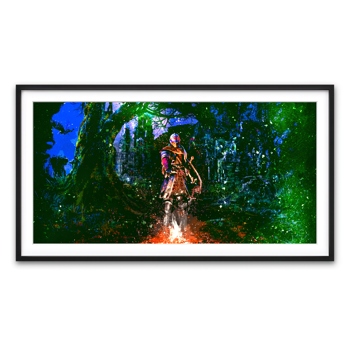 Framed Print 2x1 Black