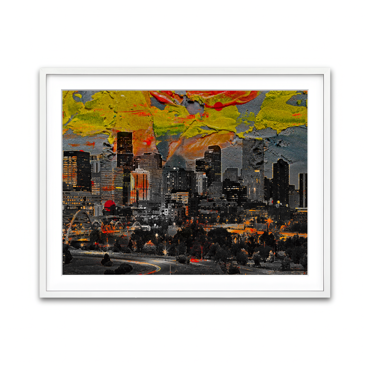 Framed Print 4x3 White