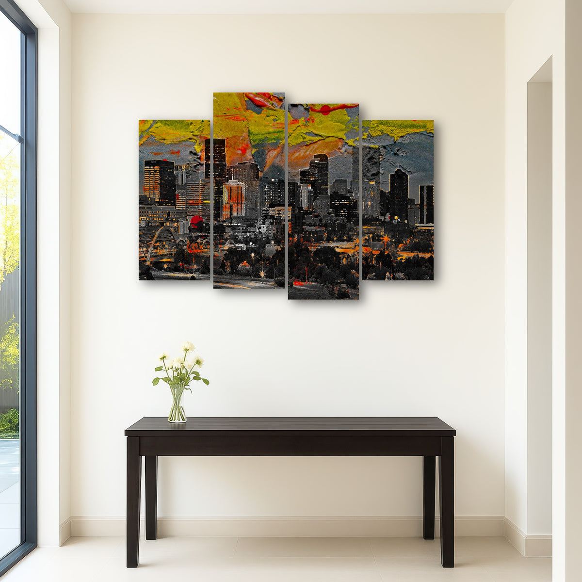 AUTO-MOCKUP ROOM | Abstract Denver Skyline
