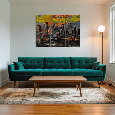 AUTO-MOCKUP ROOM | Abstract Denver Skyline