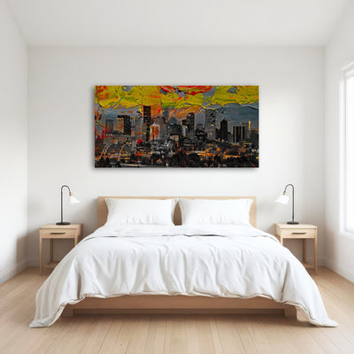 AUTO-MOCKUP ROOM | Abstract Denver Skyline