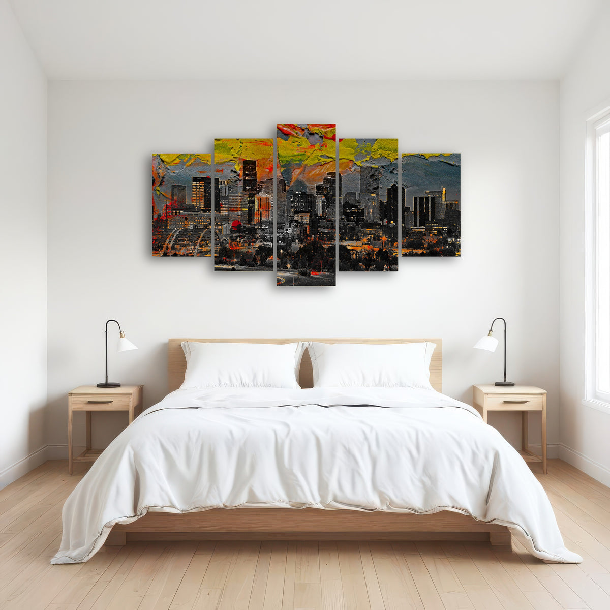 AUTO-MOCKUP ROOM | Abstract Denver Skyline