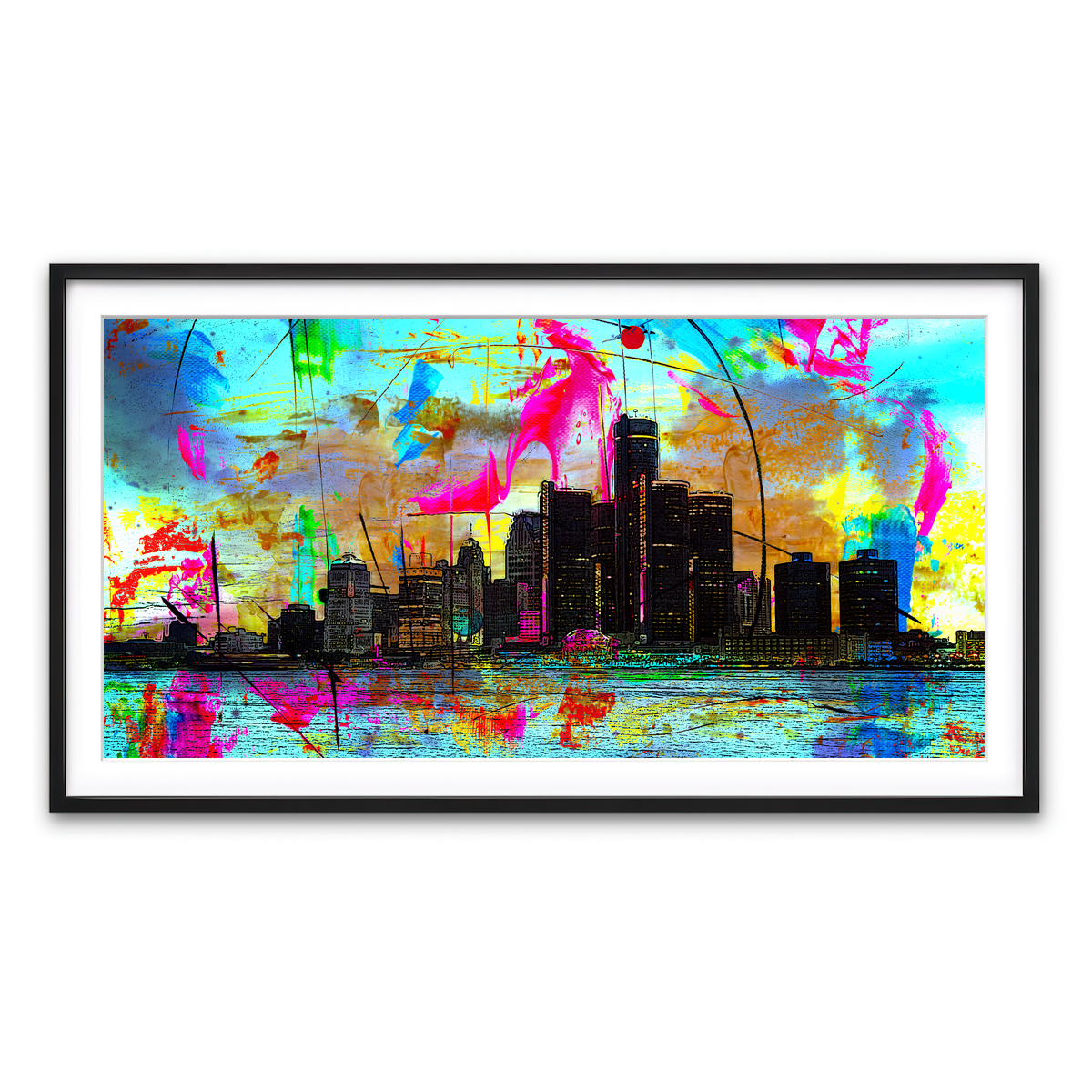 Framed Print 2x1 Black