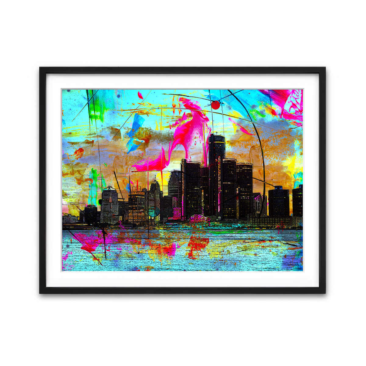 Framed Print 4x3 Black