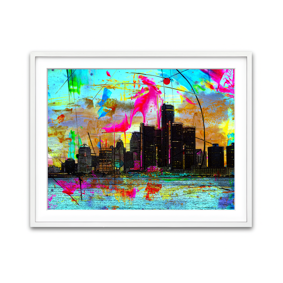 Framed Print 4x3 White