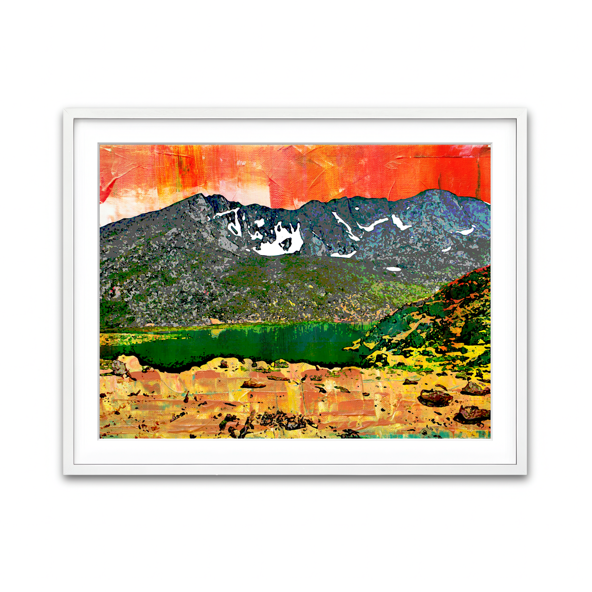Framed Print 4x3 White