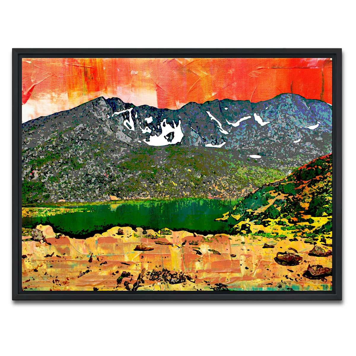 AUTO-MOCKUP WHITE | Abstract Evans | 1 Piece | Black Framed Canvas | group=4x3