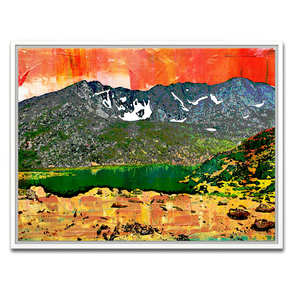 AUTO-MOCKUP WHITE | Abstract Evans | 1 Piece | White Framed Canvas | group=4x3