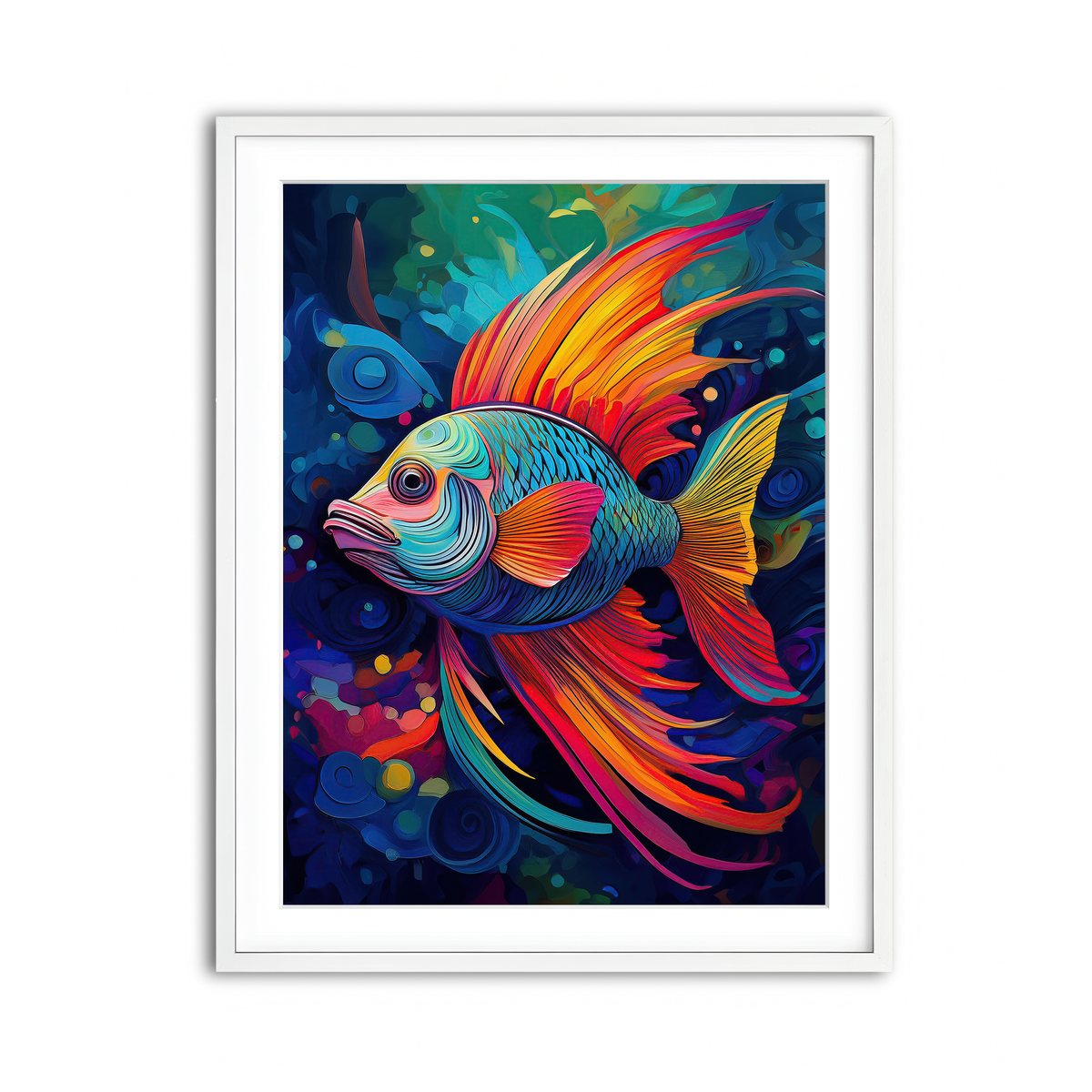 Framed Print 3x4 White