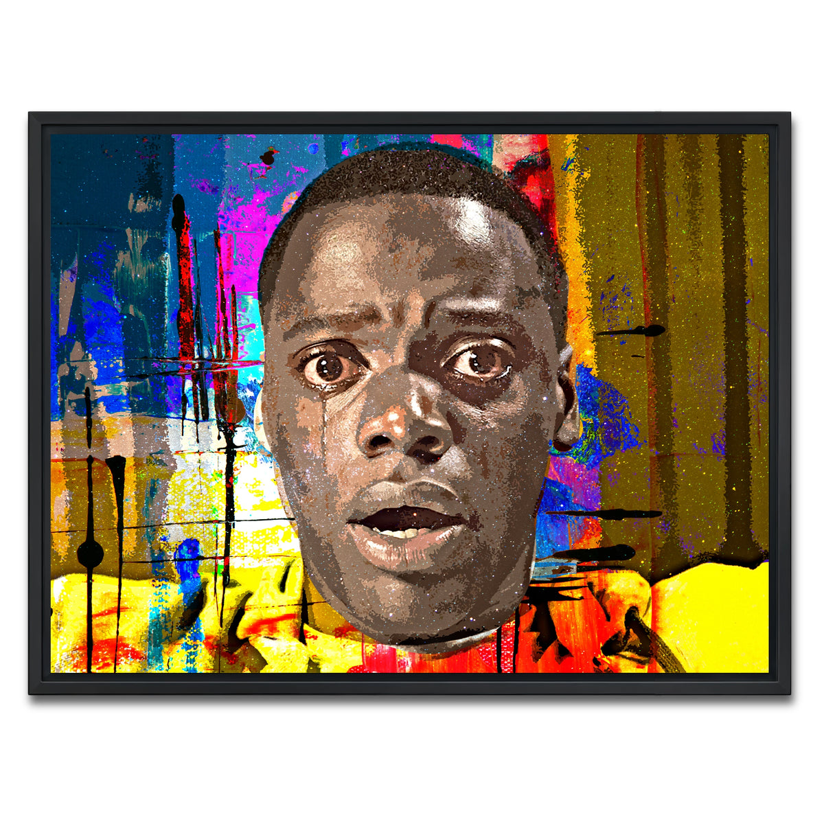 AUTO-MOCKUP WHITE | Abstract Get Out | 1 Piece | Black Framed Canvas | group=4x3