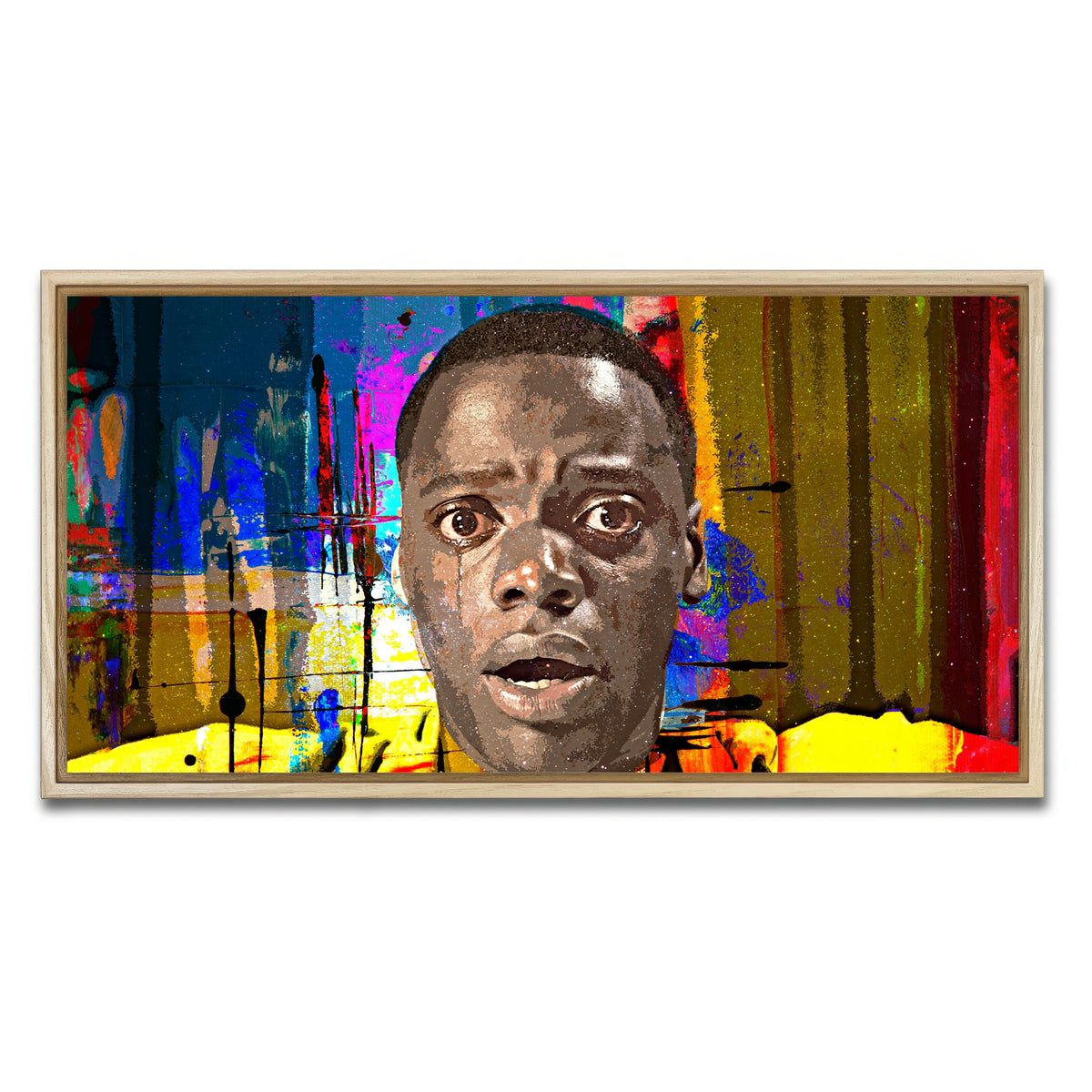 AUTO-MOCKUP WHITE | Abstract Get Out | 1 Piece | Natural Framed Canvas | group=2x1