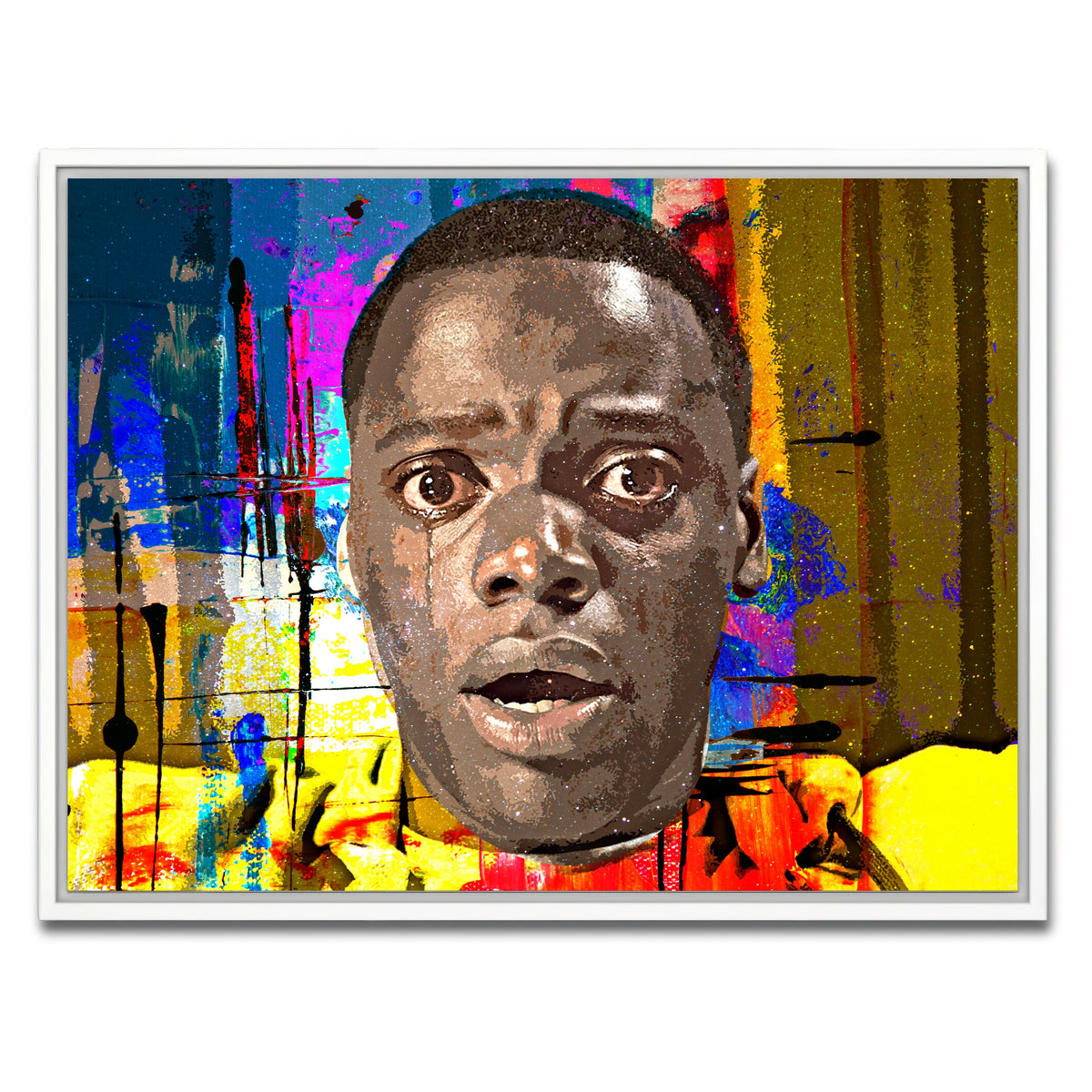 AUTO-MOCKUP WHITE | Abstract Get Out | 1 Piece | White Framed Canvas | group=4x3