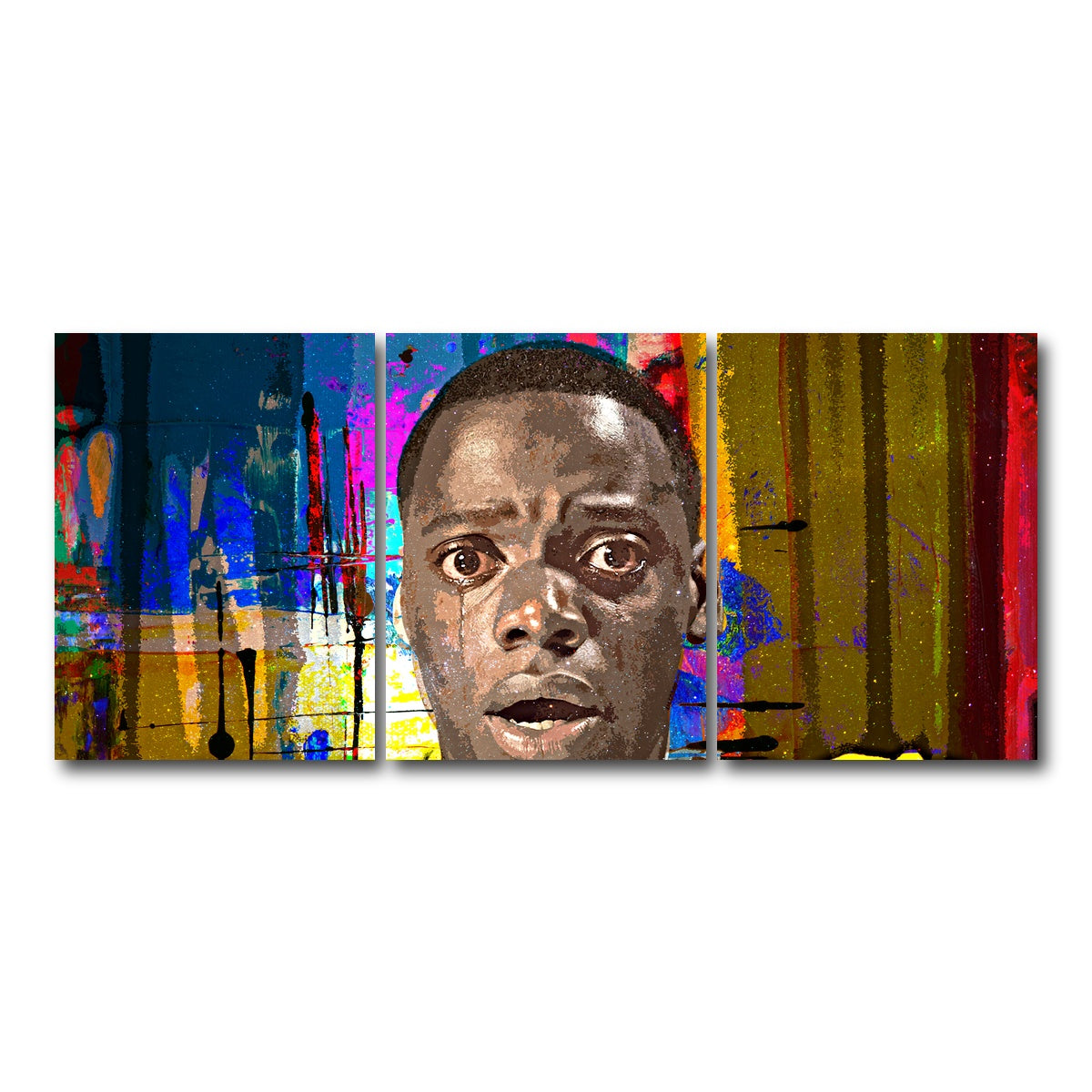 AUTO-MOCKUP WHITE | Abstract Get Out | 3 Piece | Gallery Wrap Canvas | group=18x24